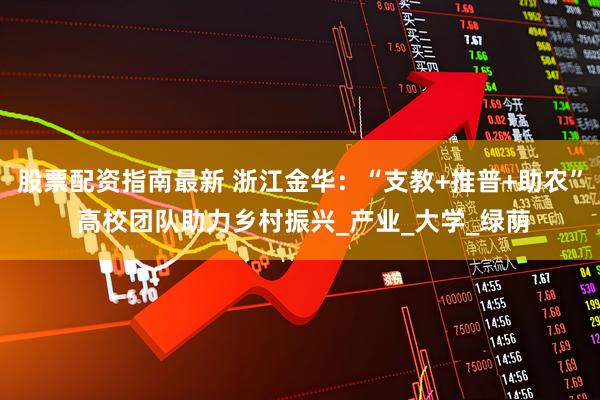 股票配资指南最新 浙江金华：“支教+推普+助农” 高校团队助力乡村振兴_产业_大学_绿荫